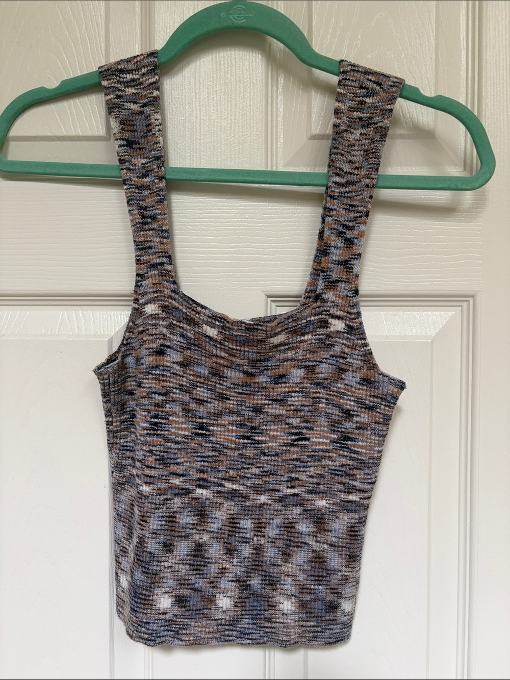 Abercrombie & Fitch Brown Multi Ribbed Square-Neck Tank